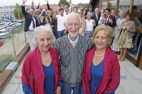 Britain's oldest triplets