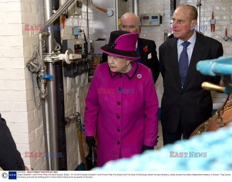 The Queen and Duke of Edinburgh in East Sussex