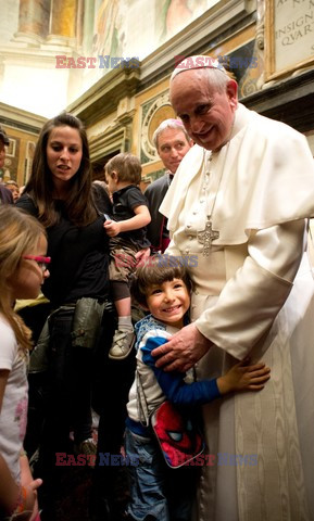 Papież Franciszek na spotkaniu z rodzinami