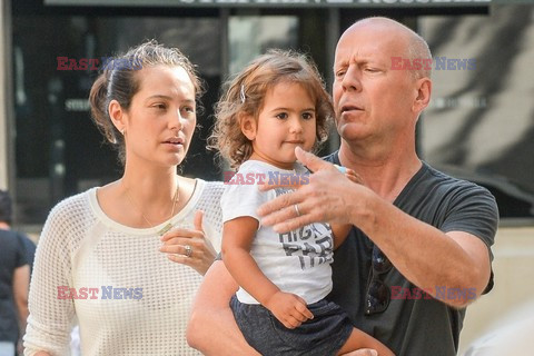 Bruce Willis z żoną i córką