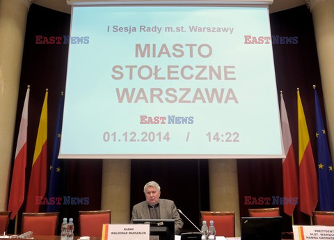 Pierwsze powyborcze posiedzenie Rady m. st. Warszawy