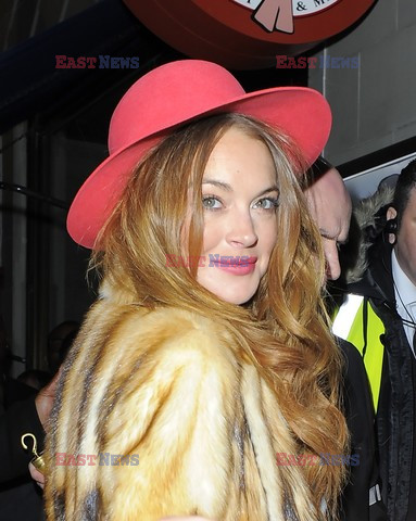 Lindsay Lohan w futrze
