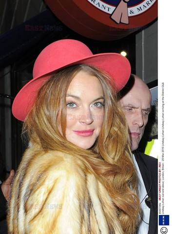 Lindsay Lohan w futrze