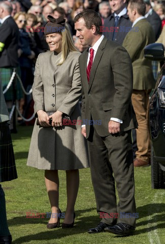 Brytyjska rodzina królewska na Highland Games w Szkocji