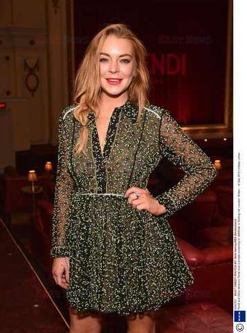 Lindsay Lohan na imprezie Fendi