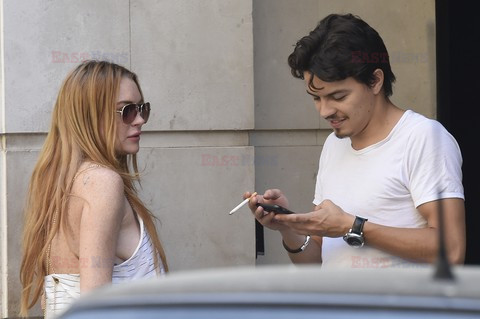 Lindsay Lohan i Egor Tarabasov w Madrycie