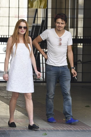 Lindsay Lohan i Egor Tarabasov w Madrycie