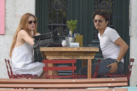 Lindsay Lohan i Egor Tarabasov w Madrycie