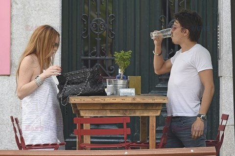 Lindsay Lohan i Egor Tarabasov w Madrycie