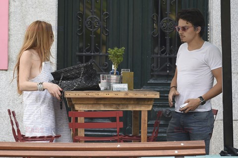 Lindsay Lohan i Egor Tarabasov w Madrycie