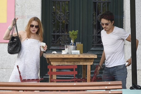 Lindsay Lohan i Egor Tarabasov w Madrycie