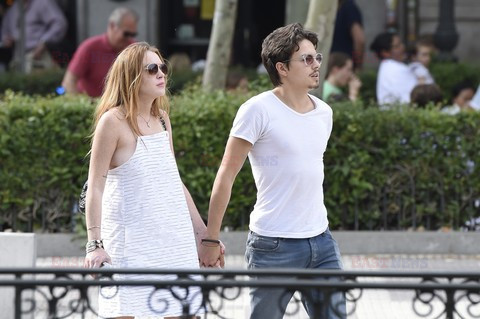 Lindsay Lohan i Egor Tarabasov w Madrycie