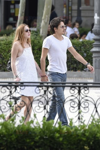 Lindsay Lohan i Egor Tarabasov w Madrycie