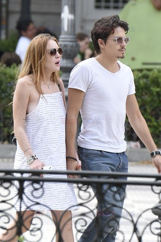 Lindsay Lohan i Egor Tarabasov w Madrycie