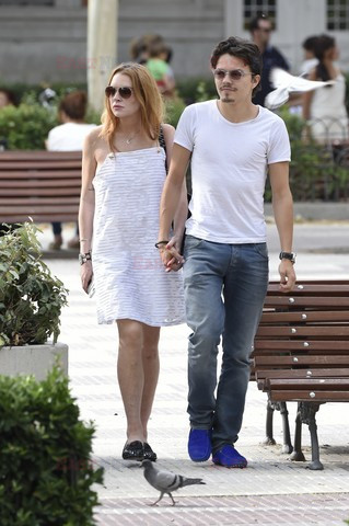 Lindsay Lohan i Egor Tarabasov w Madrycie