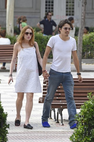 Lindsay Lohan i Egor Tarabasov w Madrycie
