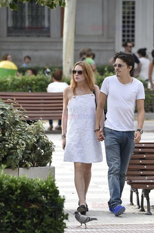 Lindsay Lohan i Egor Tarabasov w Madrycie