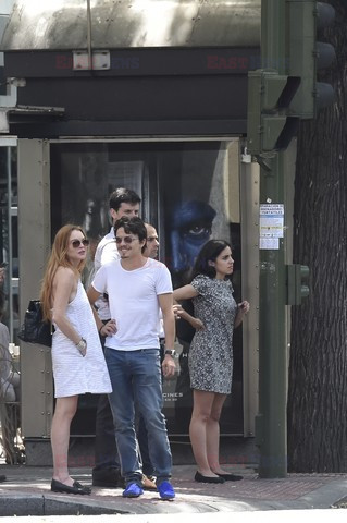 Lindsay Lohan i Egor Tarabasov w Madrycie
