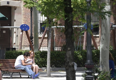 Lindsay Lohan i Egor Tarabasov w Madrycie