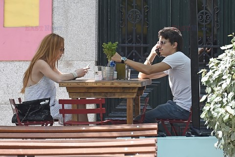 Lindsay Lohan i Egor Tarabasov w Madrycie