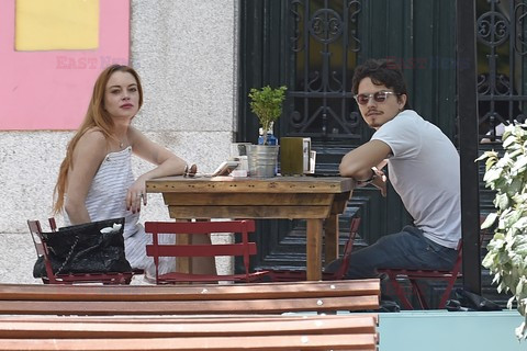 Lindsay Lohan i Egor Tarabasov w Madrycie