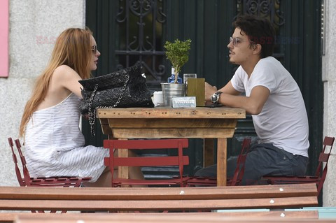 Lindsay Lohan i Egor Tarabasov w Madrycie