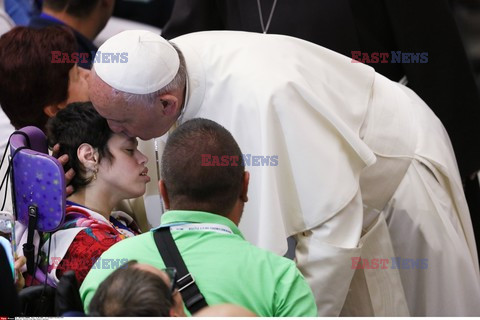 Spotkaie papieża Franciszka z chorymi