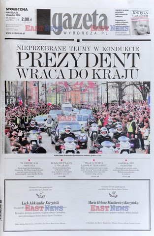 Polska i zagraniczna prasa o katastrofie