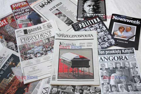 Polska i zagraniczna prasa o katastrofie
