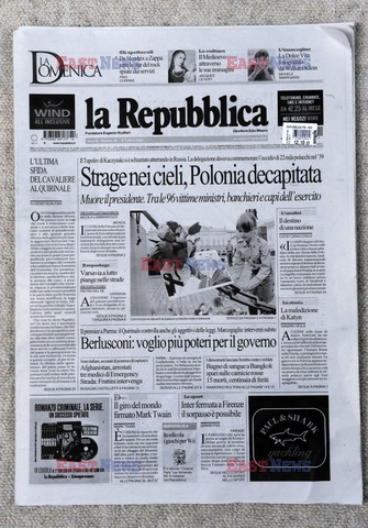 Polska i zagraniczna prasa o katastrofie