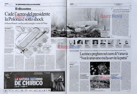 Polska i zagraniczna prasa o katastrofie
