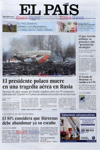 Polska i zagraniczna prasa o katastrofie