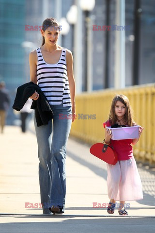 Katie Holmes and Suri out and about