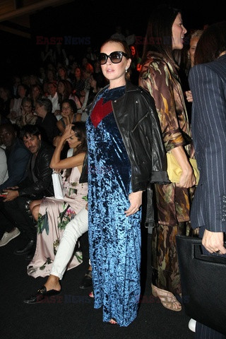 Lindsay Lohan na pokazie mody w Madrycie
