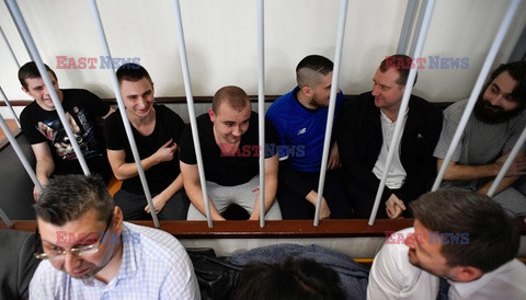 Ukraińscy marynarze przed sądem w Moskwie