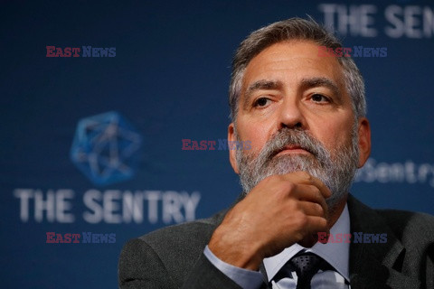 George Clooney na konferencji prasowej na temat Sudanu Południowego