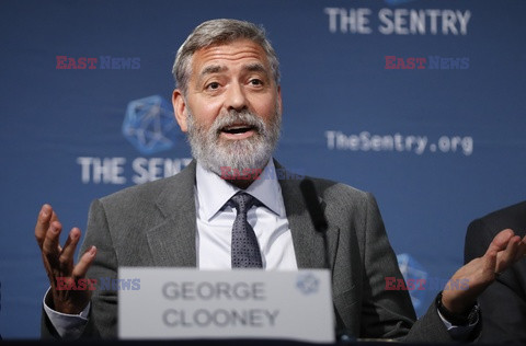George Clooney na konferencji prasowej na temat Sudanu Południowego
