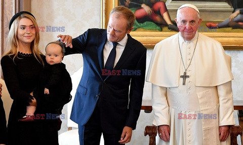 Donald Tusk z rodziną u papieża Franciszka