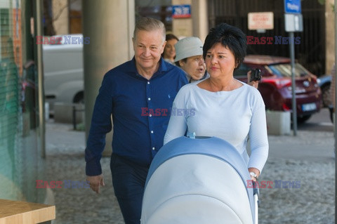 Apoloniusz Tajner z żoną i dzieckiem