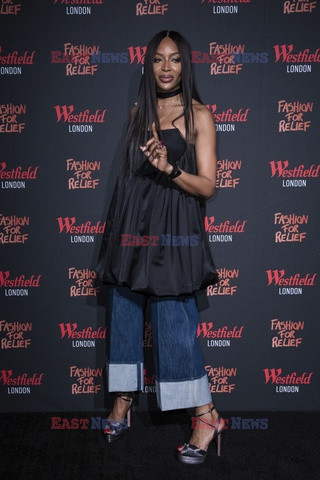 Naomi Campbell na prezentacji Fashion for Relief