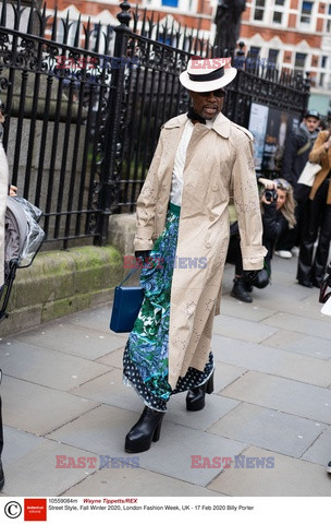 Street fashion na tygodniu mody w Londynie - zima 2020