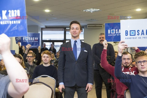 Kandydat na prezydenta Krzysztof Bosak w Łomży