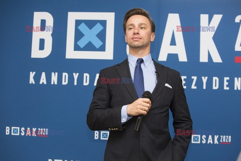 Kandydat na prezydenta Krzysztof Bosak w Łomży