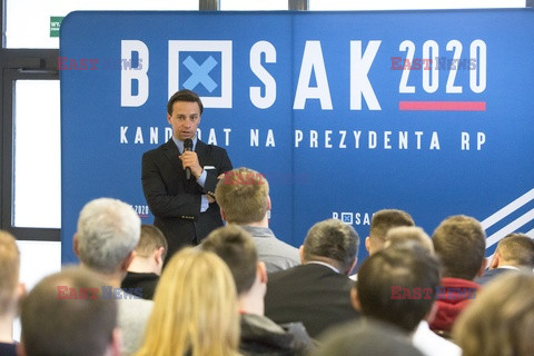 Kandydat na prezydenta Krzysztof Bosak w Łomży