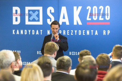 Kandydat na prezydenta Krzysztof Bosak w Łomży