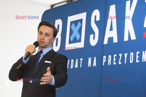 Kandydat na prezydenta Krzysztof Bosak w Łomży