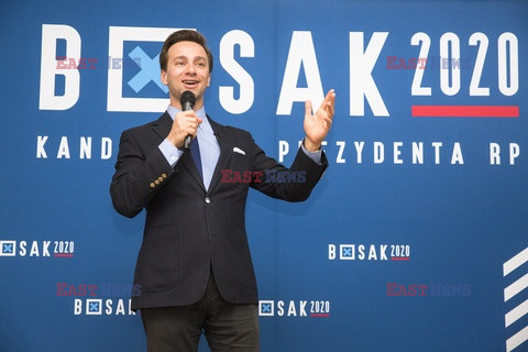 Kandydat na prezydenta Krzysztof Bosak w Łomży