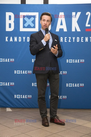 Kandydat na prezydenta Krzysztof Bosak w Łomży