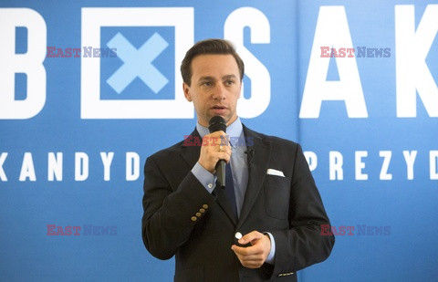 Kandydat na prezydenta Krzysztof Bosak w Łomży