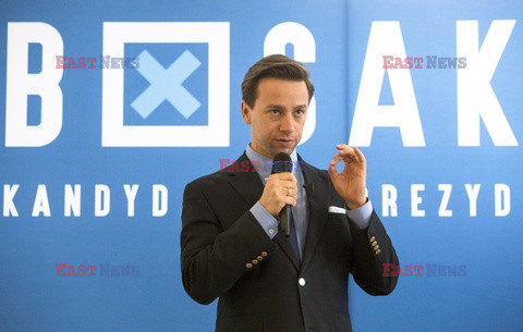 Kandydat na prezydenta Krzysztof Bosak w Łomży